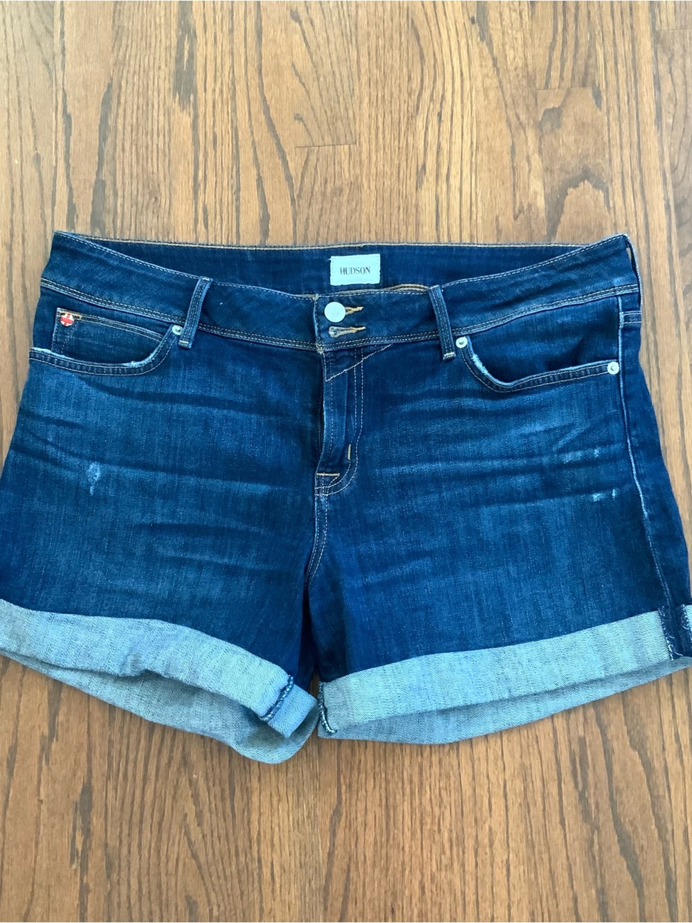 Hudson Jeans Croxley Size 30 Mid-Thigh Cuffed Denim Shorts